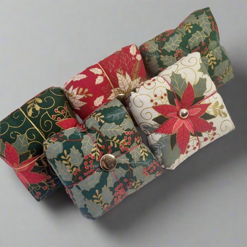 Seasonal Christmas Parcel Pincushion