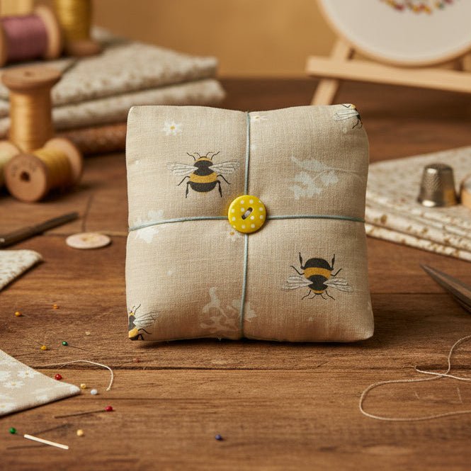Parcel Pincushion - Bees - Rose & Thimble