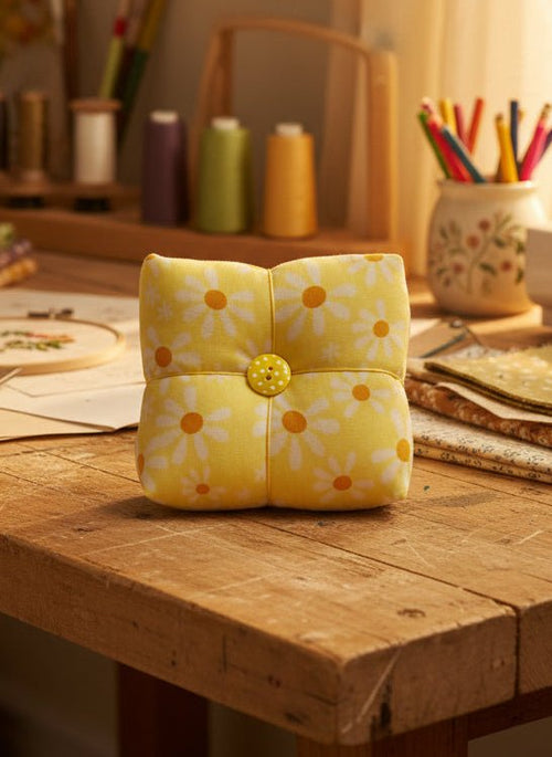 Parcel Pincushion - Daisy Edition - Rose & Thimble