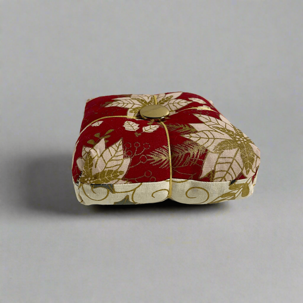Seasonal Christmas Parcel Pincushion - Rose & Thimble