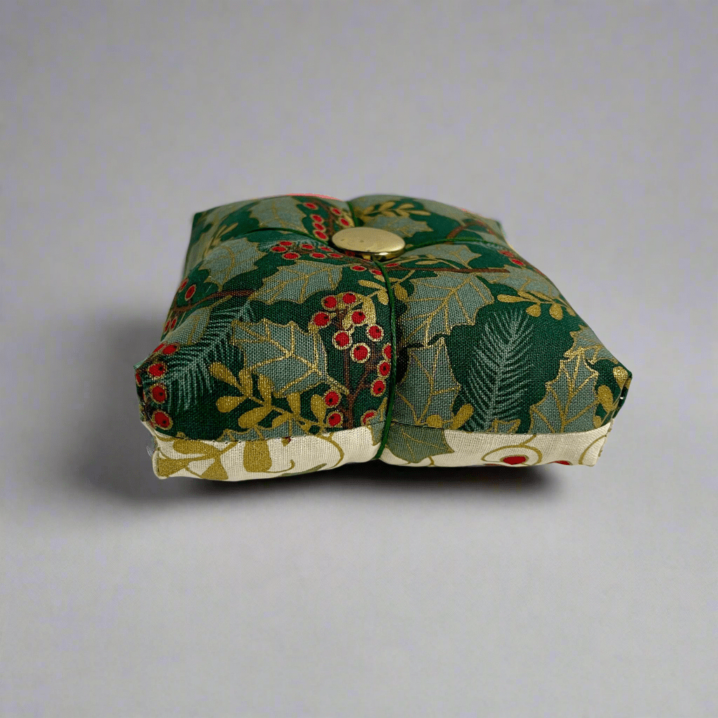 Seasonal Christmas Parcel Pincushion - Rose & Thimble